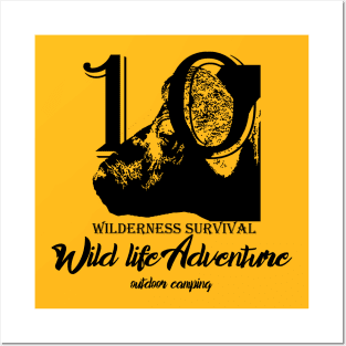 Wilderness survival - wild life adventure outdoor camping Posters and Art